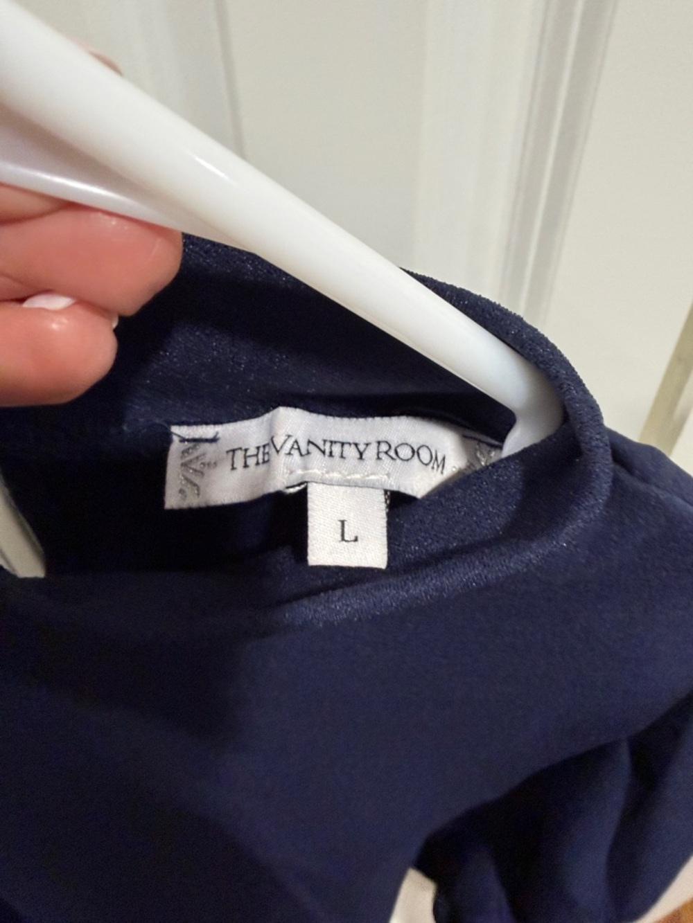 The Vanity Room Deep Navy Blouse - Sleek Navy